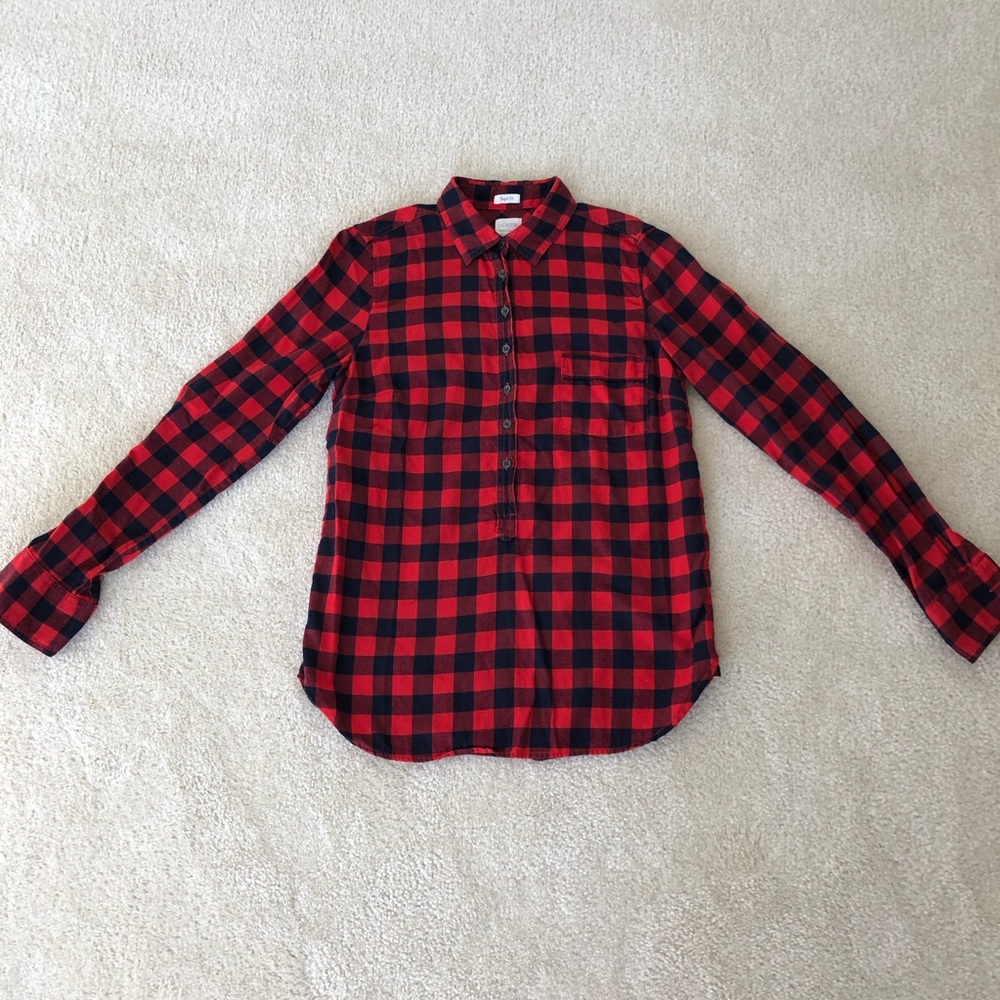 💚JCrew Buffalo check flannel shirt